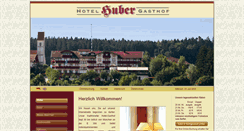 Desktop Screenshot of hotel-gasthof-huber.de