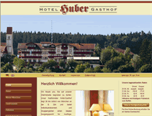 Tablet Screenshot of hotel-gasthof-huber.de